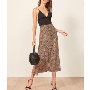 Reformation Bea Midi Skirt in Bengal